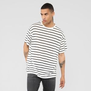 Fashion Nova Mens Striped Tee NEW w/ Tags
